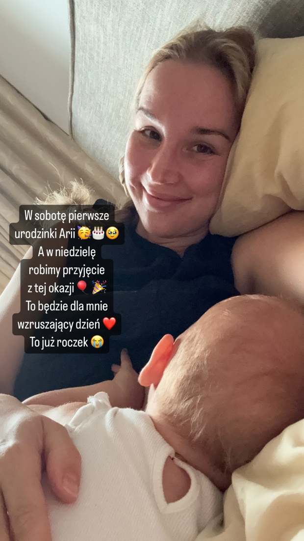 Lil Masti z córeczką