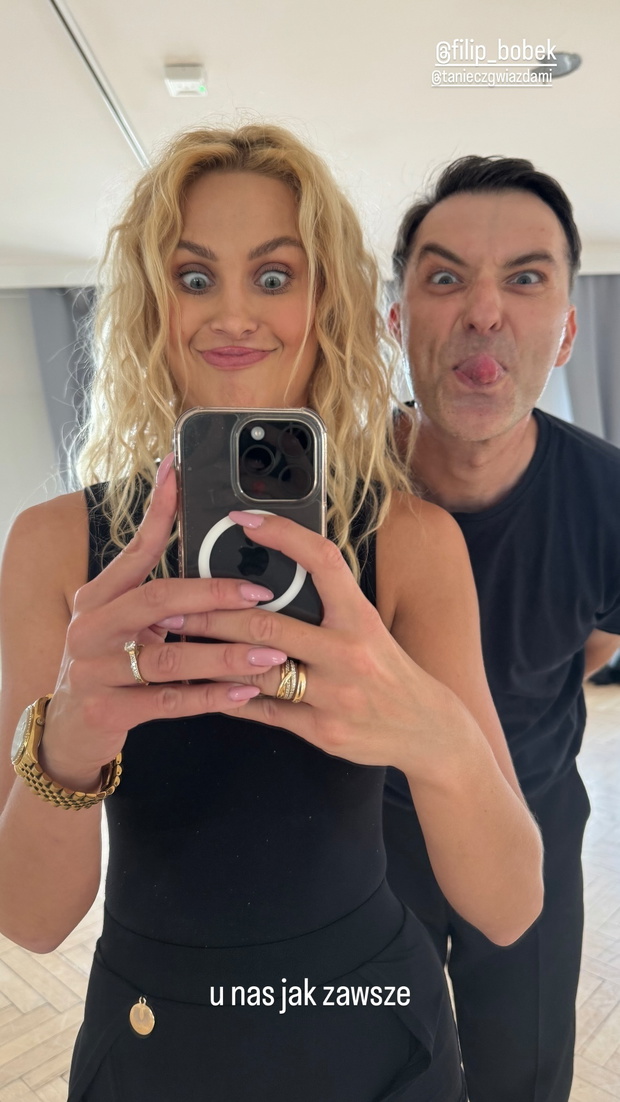 Filip Bobek i Hanna Żudziewicz na treningach do Tańca z Gwiazdami