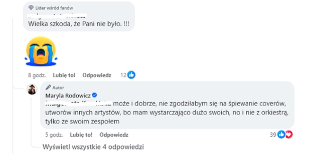 Maryla Rodowicz zabrała głos ws. festiwalu w Sopocie