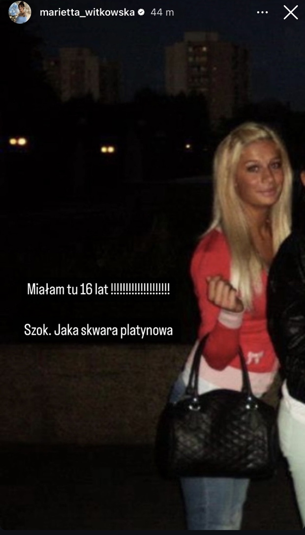 Marietta z HP jako blondyna