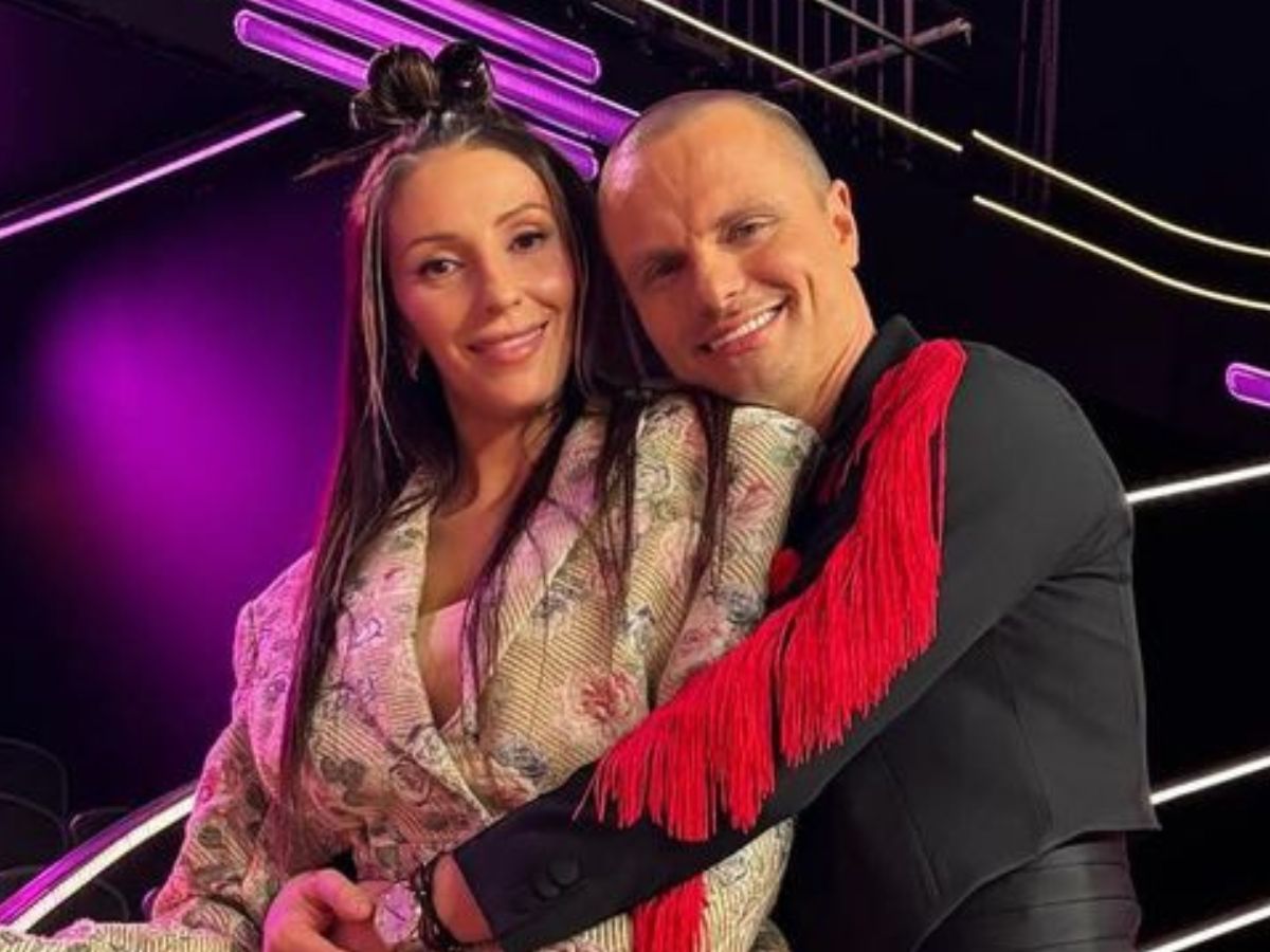Marcin Hakiel z partnerką