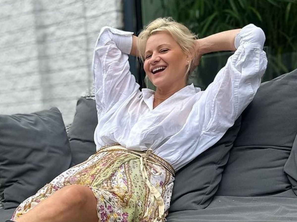Małgorzata Kożuchowska w butach, które będą hitem jesieni