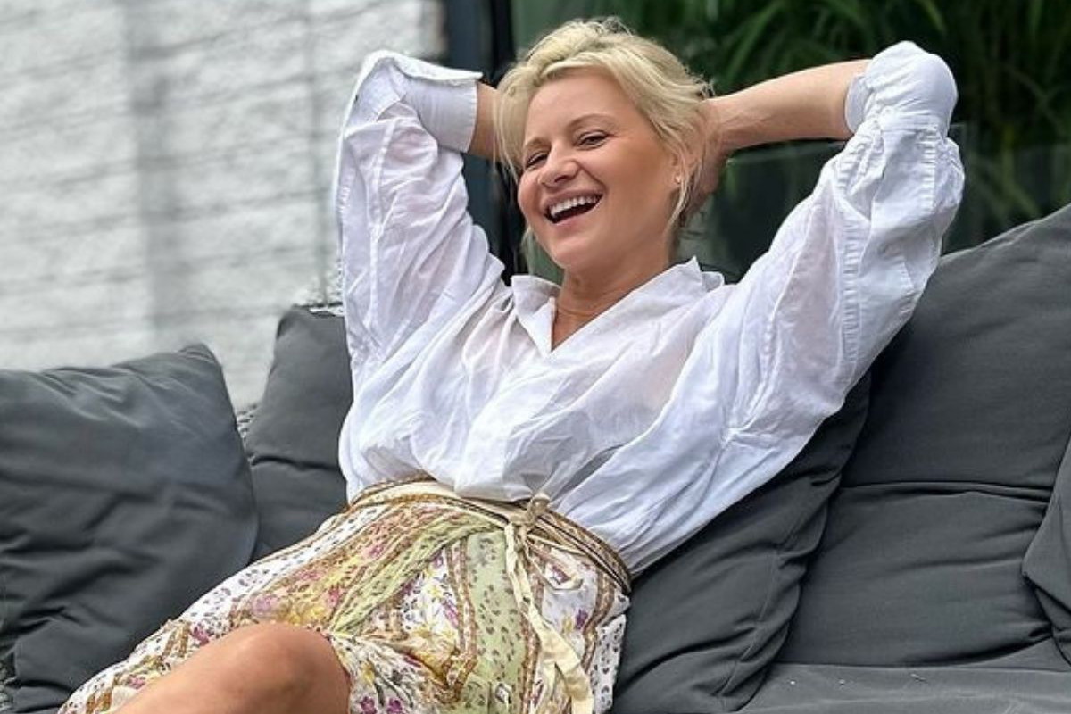 Małgorzata Kożuchowska w butach, które będą hitem jesieni