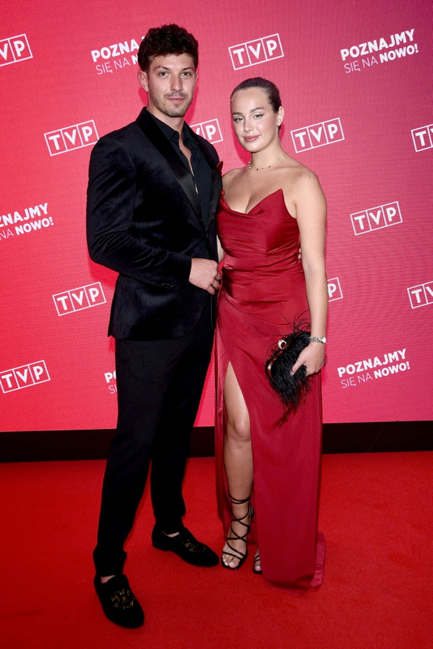 Wiktoria Gąsiewska z partnerem na ramówce TVP