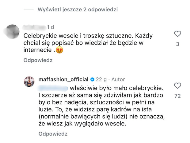 Maffashion opowiada o weselu Roxie