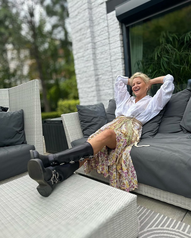 Małgorzata Kożuchowska w butach, które będą hitem jesieni