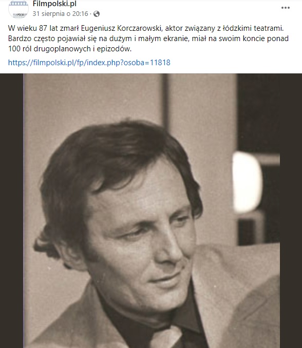 Nie żyje Eugeniusz Korczarowski