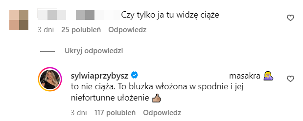 Sylwia Przybysz zapytana o ciążę