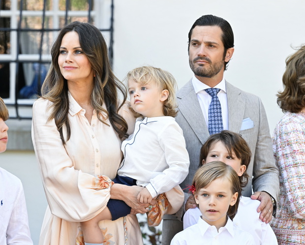 księżna Sofia i książę Carl Philip z dziećmi
