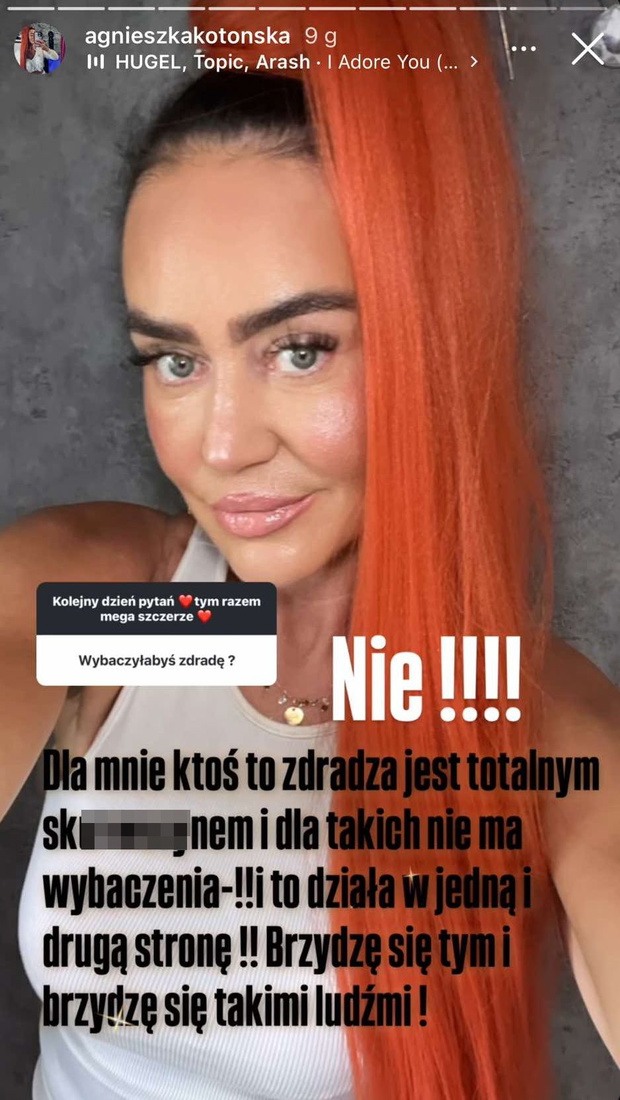 Agnieszka Kotońska zareagowała na pytanie o zdradę