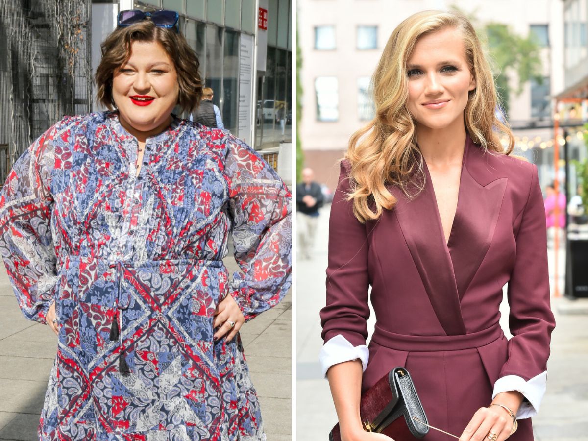 Agnieszka kaczorowska i Dominika Gwit na premierze
