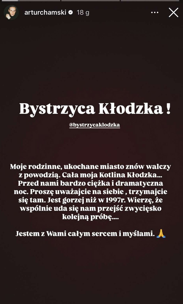 Artur Chamski o powodzi