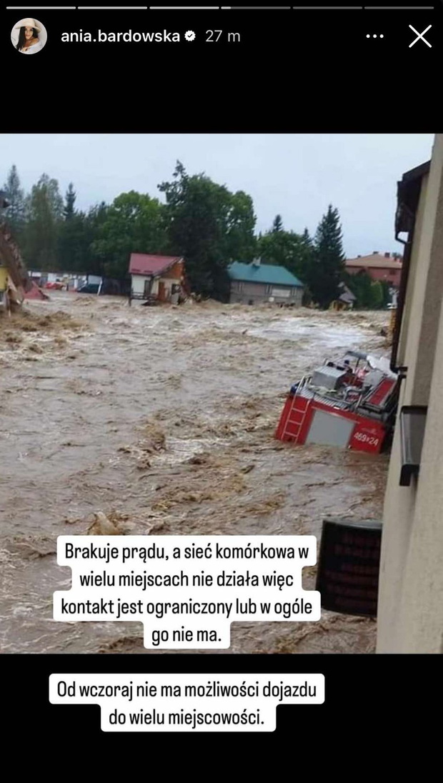Anna Bardowska pokazała skutki powodzi