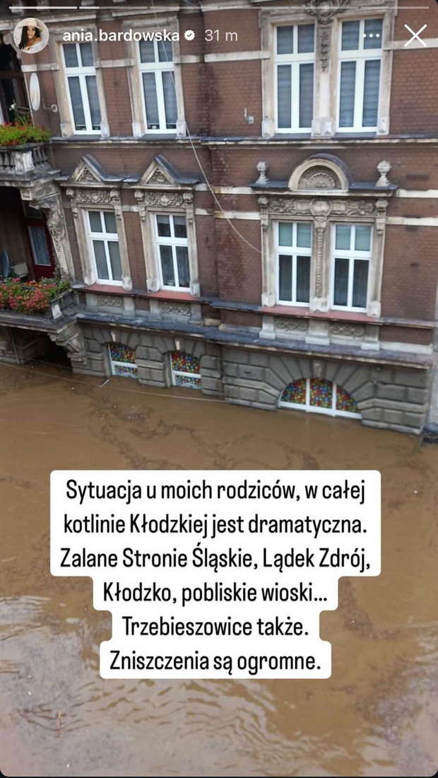 Anna Bardowska pokazała skutki powodzi