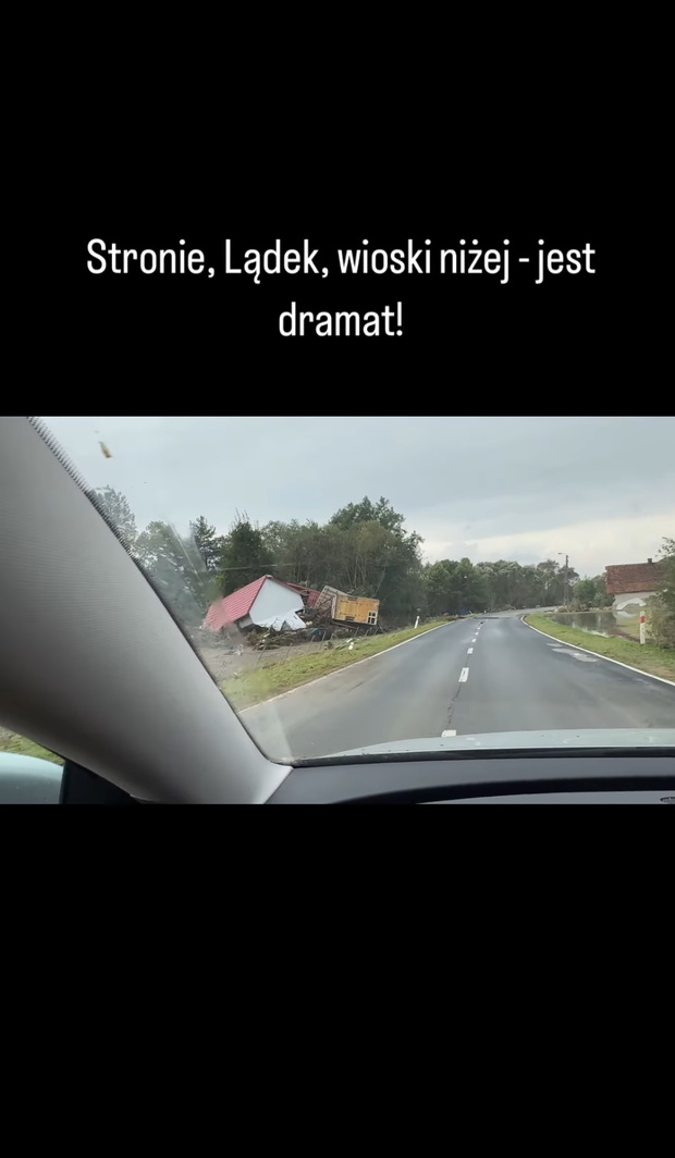 Grzegorz Bardowski pokazuje straty po powodzi