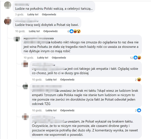 Taniec z Gwiazdami powódź
