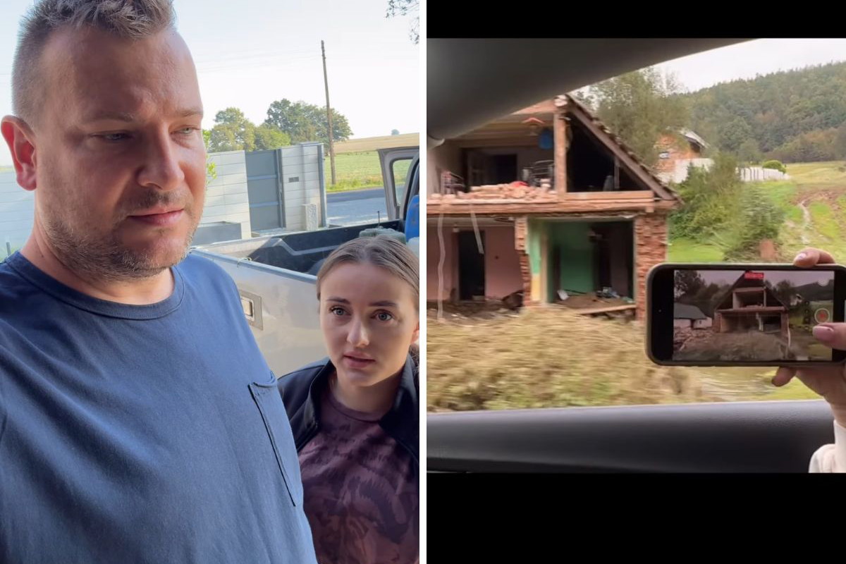 Grzegorz Bardowski pokazuje straty po powodzi 00