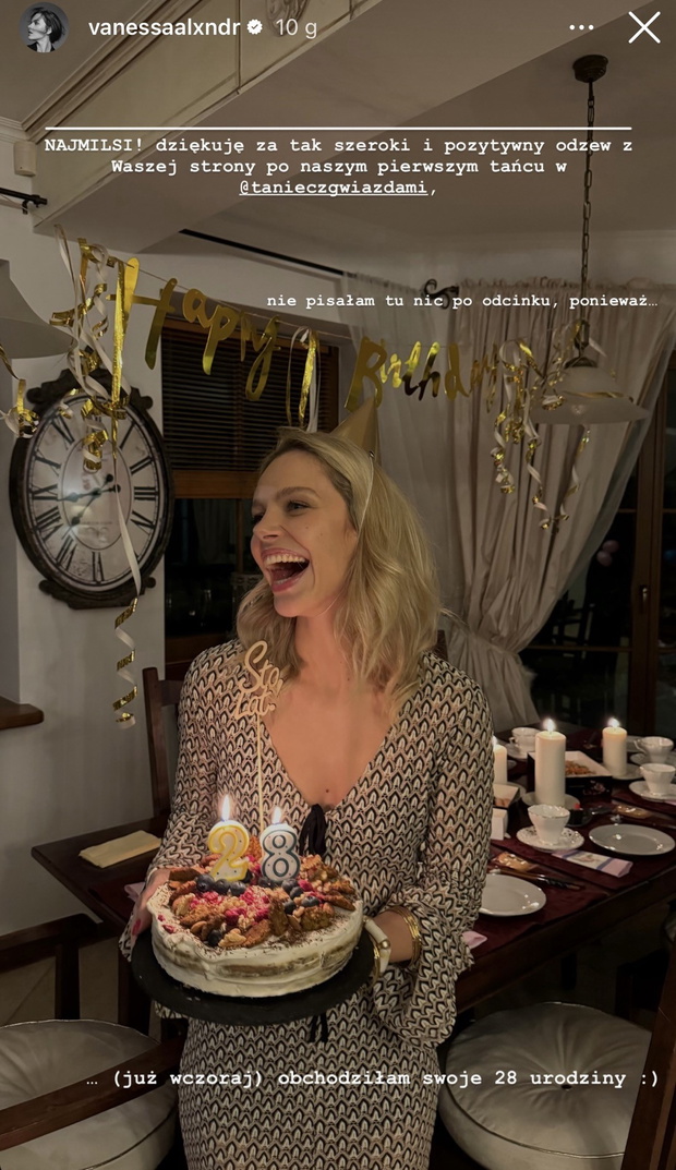 Vanessa Aleksander obchodzi urodziny
