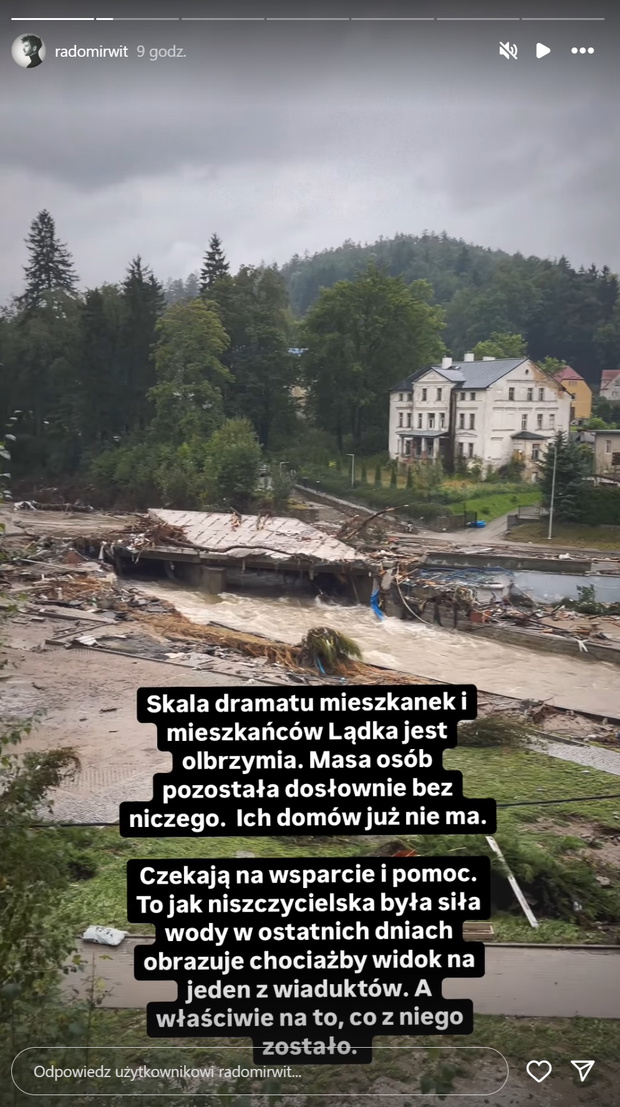 Radomir Wit pokazał skalę zniszczeń po powodzi