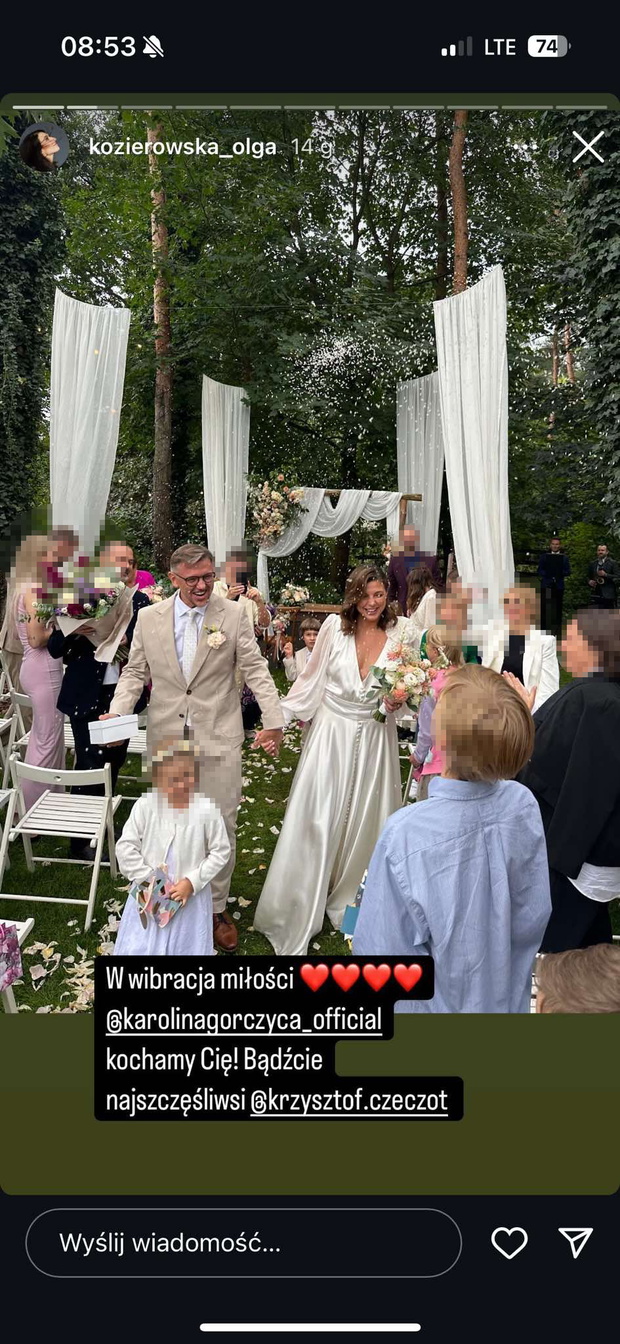 Krzysztof Czeczot i Karolina Gorczyca wzięli ślub