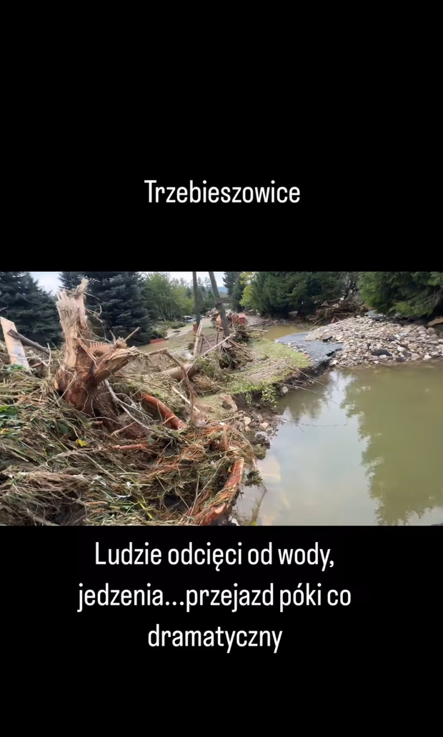 Grzegorz Bardowski pokazuje straty po powodzi