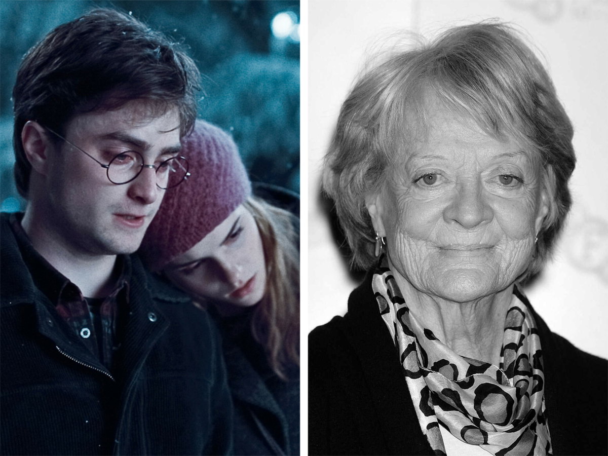 Emma Watson i Daniel Radcliffe żegnają Maggie Smith
