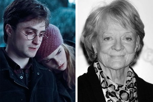 Emma Watson i Daniel Radcliffe żegnają Maggie Smith