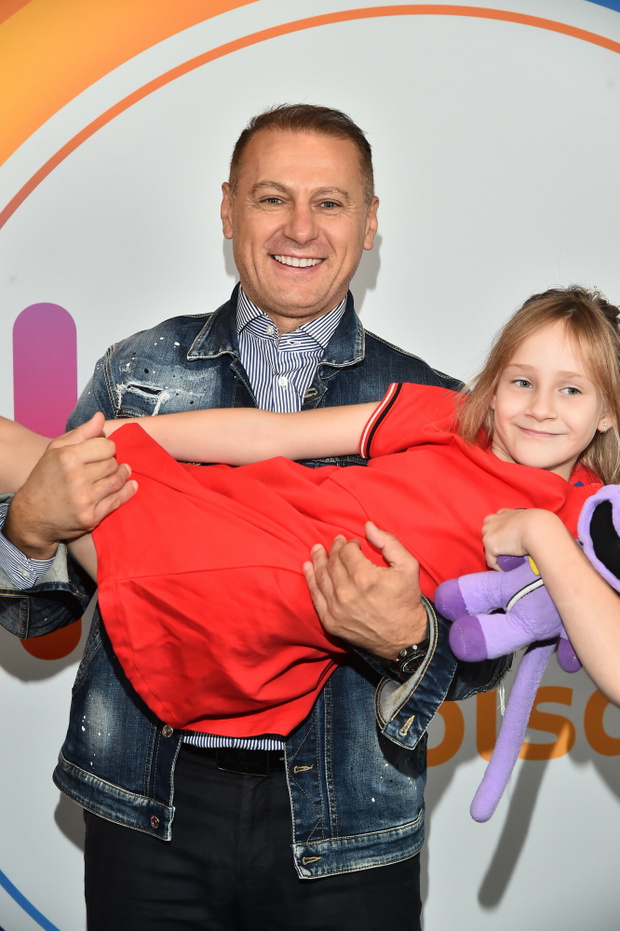 Piotr Świerczewski z wnuczką w Halo tu Polsat