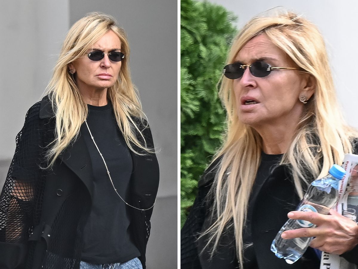 Monika Olejnik w przezroczystym płaszczu przyłapana przez paparazzi