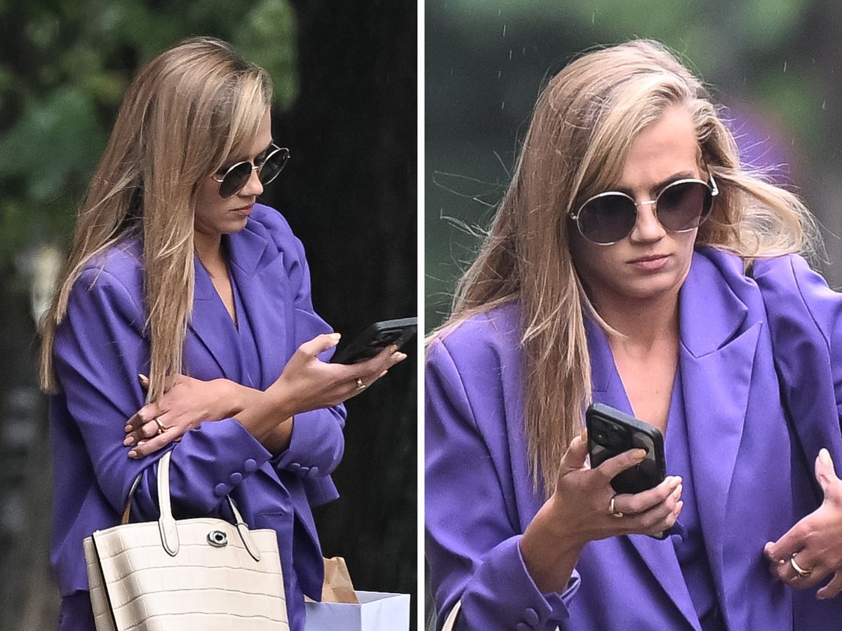 Agnieszka Kaczorowska przyłapana na mieście