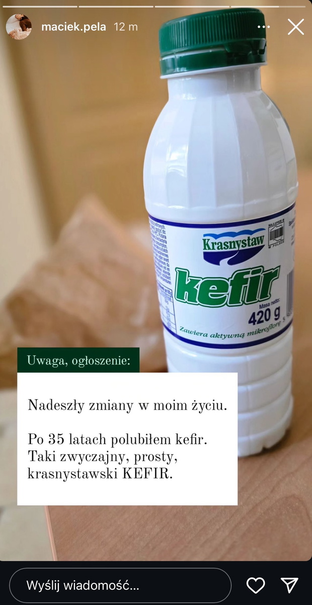 Maciej Pela zaskoczył wpisem