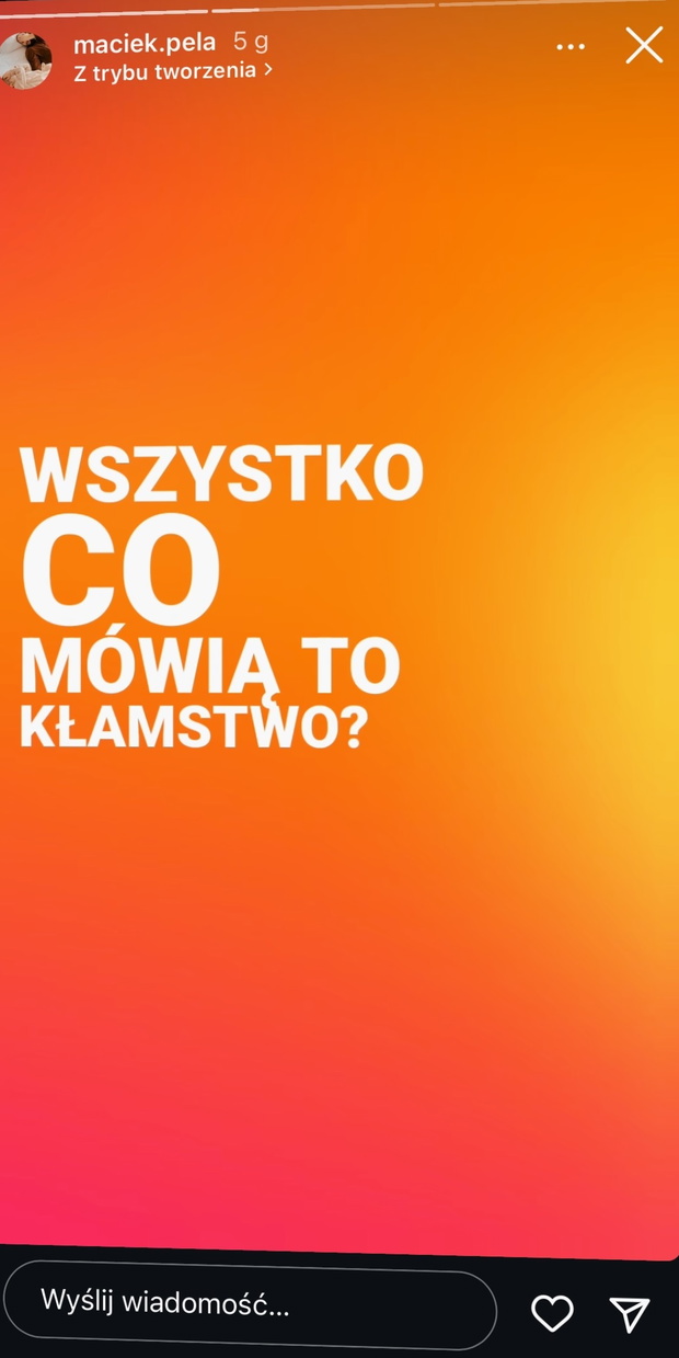 Maciej Pela przerwał milczenie