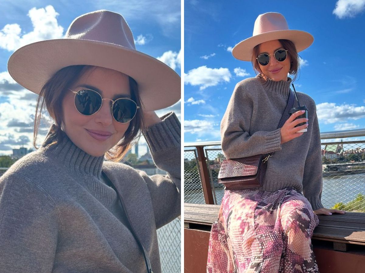 Paulina Sykut w jesiennej stylizacji