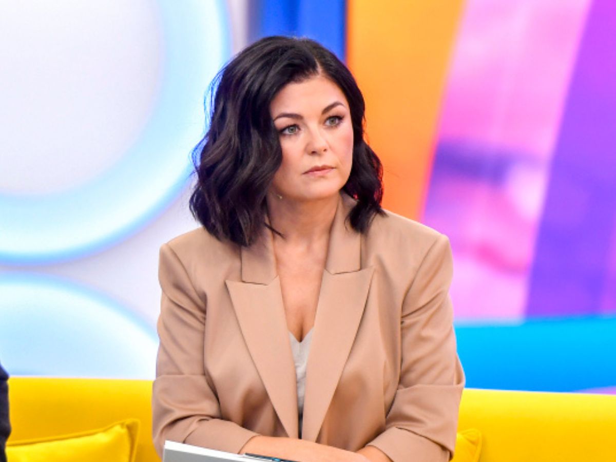 Katarzyna Cichopek na planie "Halo tu Polsat"