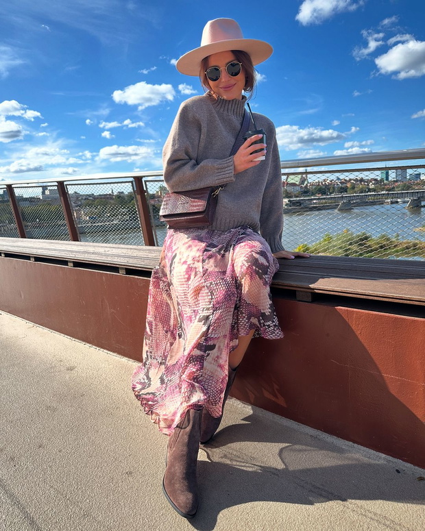 Paulina Sykut w jesiennej stylizacji