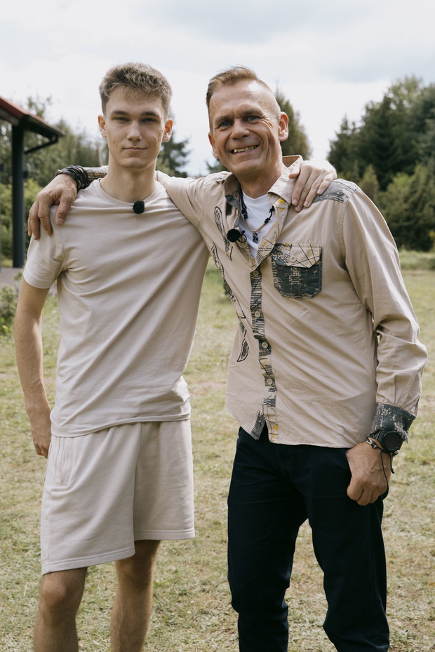 Krzysztof z synem z Moja mama i twój tata