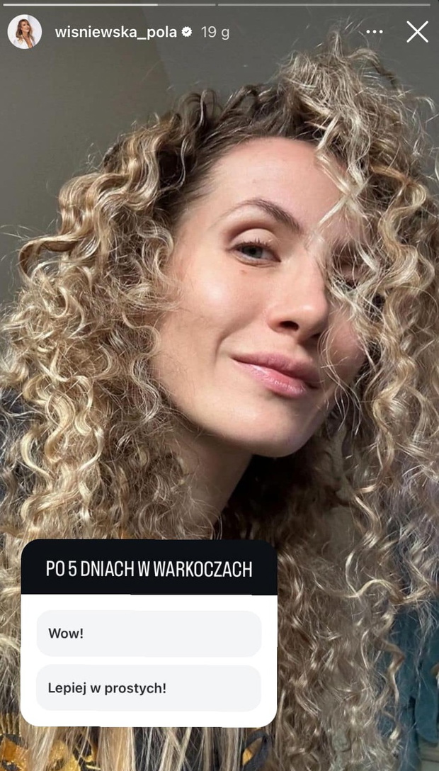 Pola Wiśniewska w kręconych włosach