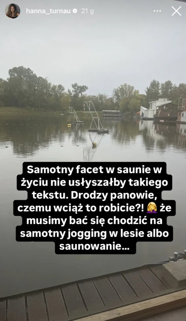 Hanna Turnau o sytuacji w saunie 2