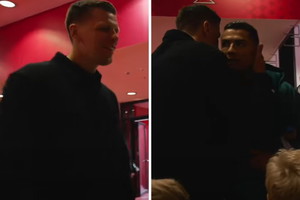 Wojciech Szczęsny i Cristiano Ronaldo