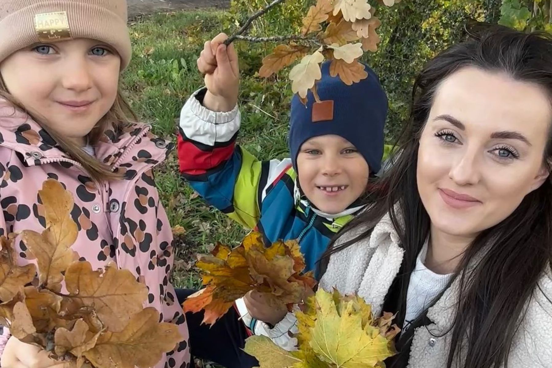 Ania Bardowska z dziećmi