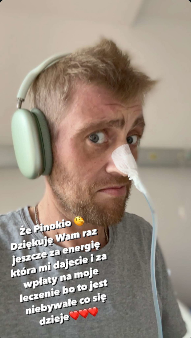 Tomasz Jakubiak pokazał zdjęcie ze szpitala. Widok ściska serce