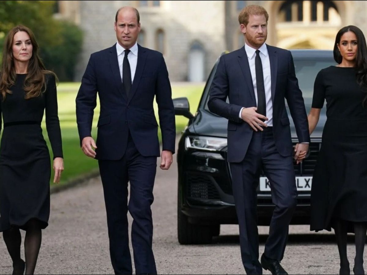 Meghan Markle, księżna Kate, książę Harry, książę William