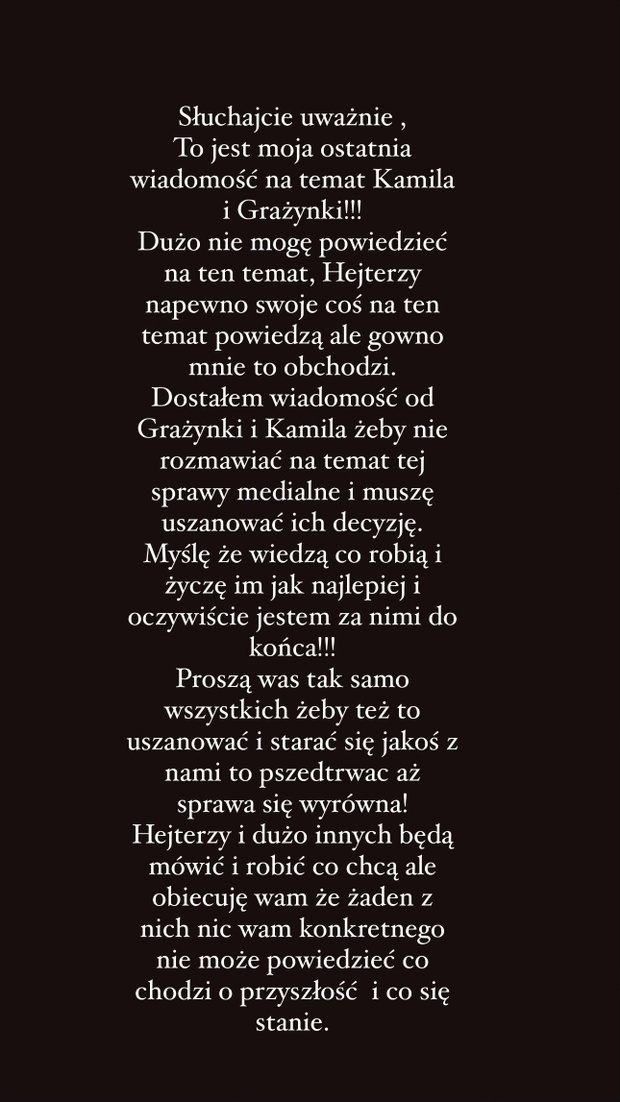 Kolega Buddy otrzymał od niego wiadomość