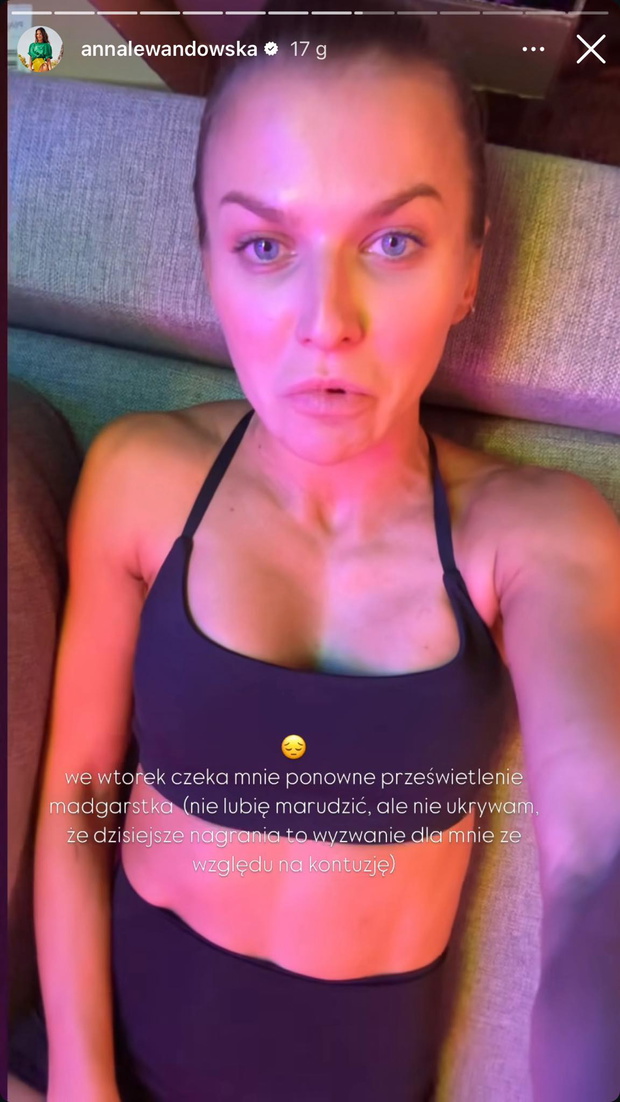 Ania Lewandowska doznała kontuzji