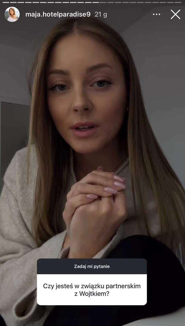 Maja z Hotelu Paradise o Wojtku