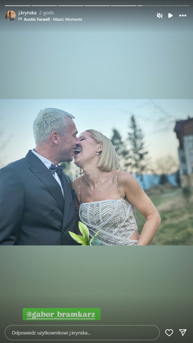 Joanna Kryńska ślub