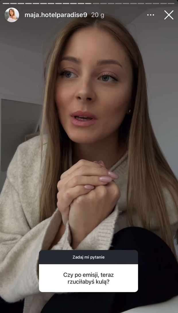 Maja z Hotelu Paradise o Wojtku