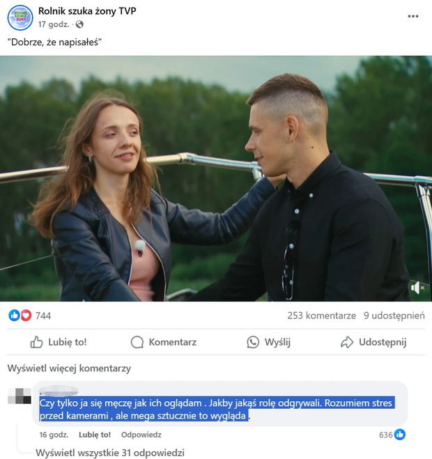 Wiktoria Rolnik szuka żony fani ostro o zachowaniu wobec Adama