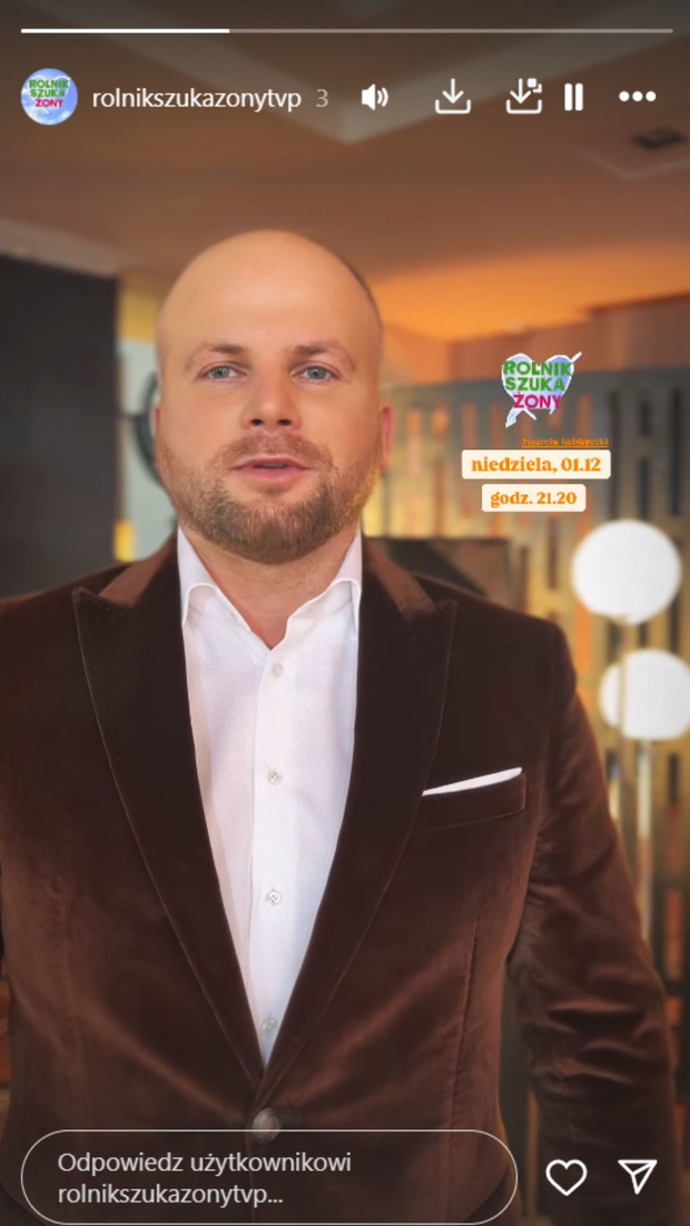 Marcin z ''Rolnik szuka żony' publikował wpis przed finałem