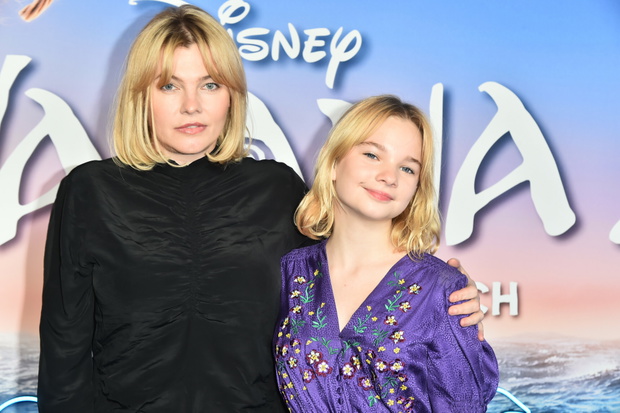 Ania Dąbrowska z Melanią premiera filmu Vaiana 2